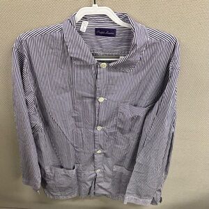 Ralph Lauren Purple Label Striped Shirt Women’s Size XL